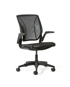 Humanscale World One Chair - Adjustable Arms Mesh Black