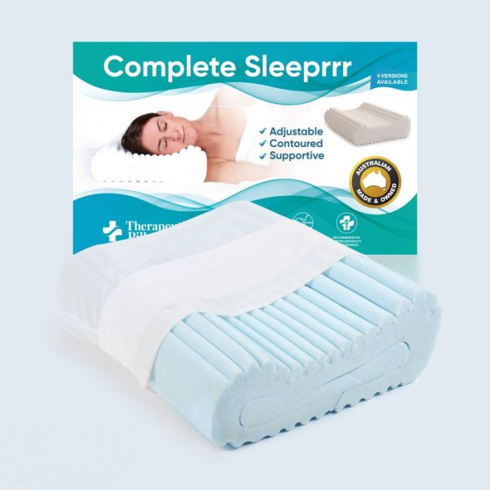 Therapeutic Pillow Complete Sleeprrr Gel Infused Adjustable Memory Foam Pillow - Extra Soft Version
