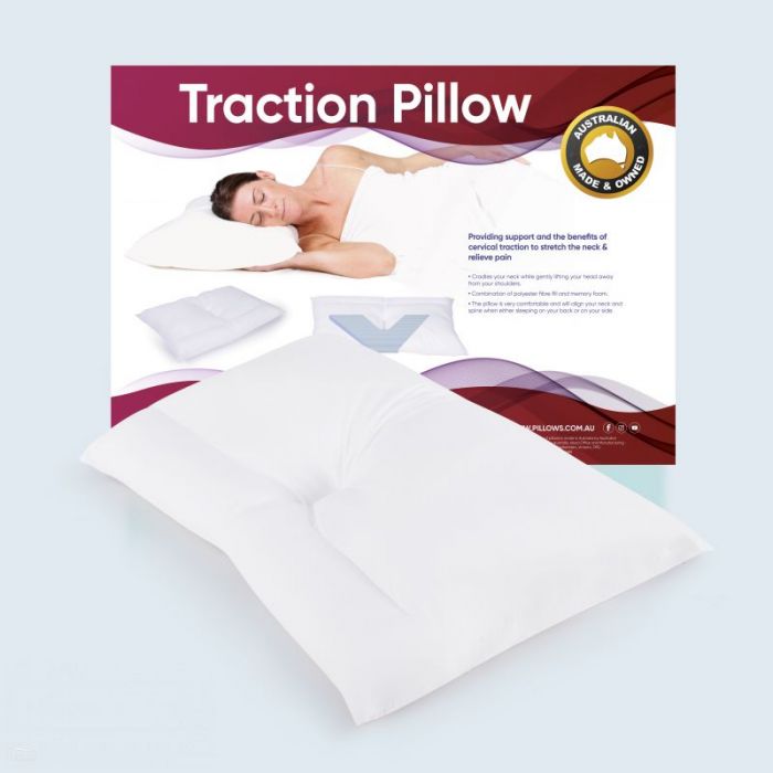 Therapeutic Pillow Thera-Med Traction Pillow - Gently Relieves Neck and Shoulder Pressure
