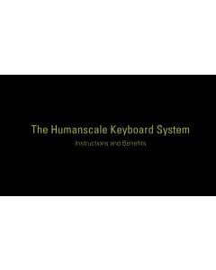 Humanscale Keyboard System 6G Big Platform Slim 22" Track Black