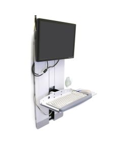 Ergotron StyleView® Vertical Lift, High Traffic Area - White 