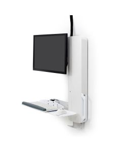 Ergotron StyleView® Sit-Stand Vertical Lift, High Traffic Area -White