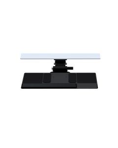 Humanscale Keyboard Tray System, 6F Mechanism for Height Adj Surfaces, Big Platform with Slim Palm Support and 12.5" Track in Black