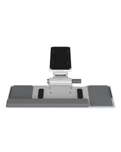 Humanscale Keyboard Tray System, 6F Mechanism for Height Adj Surfaces, Big Platform with Slim Palm Support and 14" Track in White