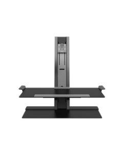 Humanscale Quickstand Sit/Stand Workstation for a Single Monitor, Freestanding Base - Black