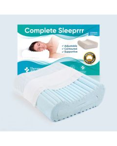 Therapeutic Pillow Complete Sleeprrr Gel Infused Adjustable Memory Foam Pillow - Extra Soft Version