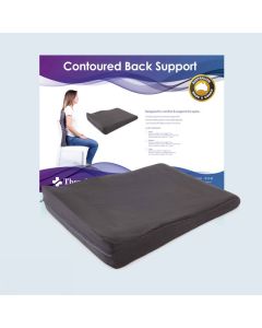 Therapeutic Pillow Contoured Back Support - Full Size Back & Spine Support Chair Cushion