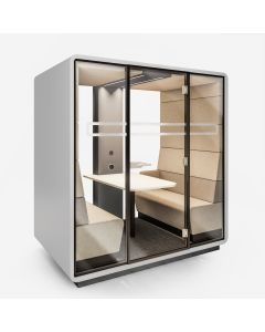 Hush Office Meet 4 Person Pod - Acoustic Booth