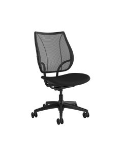 Humanscale Liberty Task Office Chair - Armless - Monofilament Stripe Carbon