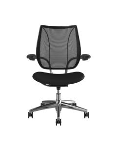 Humanscale Liberty Chair, Adjustable Arms, Aluminium Base