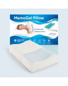 Therapeutic Pillow MemoGel Contour Pillow - Cooling Gel Memory Foam Pillow