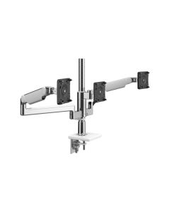 Humanscale MFlex in Triple with turret tilt, 2 x M2.1 12"Straight/Dynamic arm links, Clamp Mount