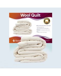 Therapeutic Pillow Thera-Med 100 Percent Pure Australian Wool Quilt