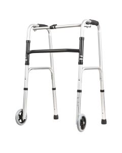 Deluxe Zimmer Walking Frame, Folding - With Wheels