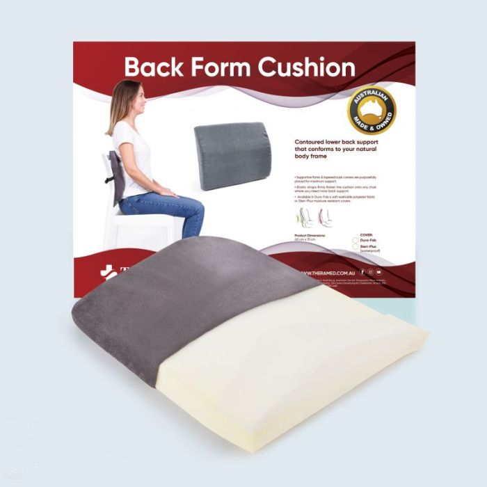Therapeutic Pillow Back Form Chair Cushion - Lumbar & Lower Back Support Seat Cushion