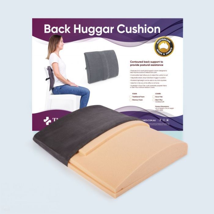 Therapeutic Pillow Back Huggar Chair Cushion - Lumbar & Lower Back Support Seat Cushion