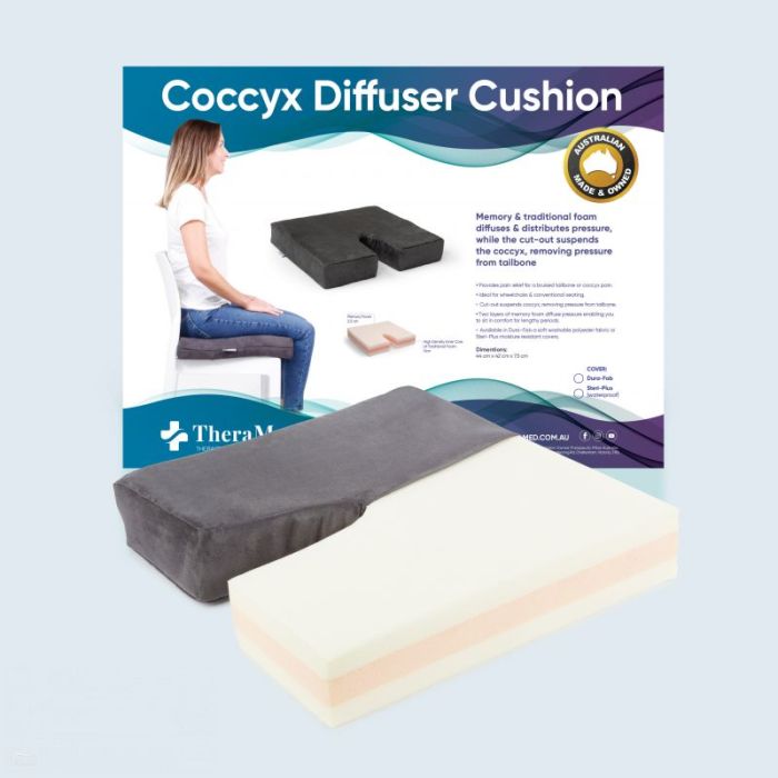 Therapeutic Pillow Coccyx Diffuser Cushion - Memory Foam Coccyx Support