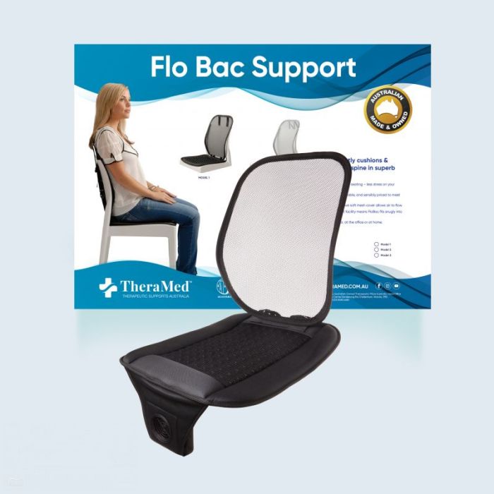 Therapeutic Pillow FloBac Back Support with Air-Flo - Cooling Air Flow Full Back Support