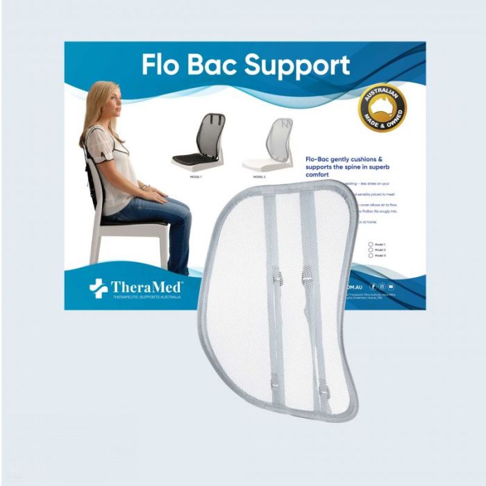 Therapeutic Pillow FloBac Mesh Back Support - Adjustable and Breathable