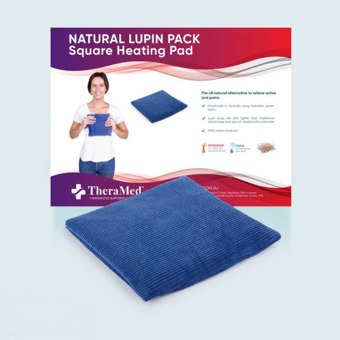 Therapeutic Pillow Natural Lupin Pack - Square Heating Pad