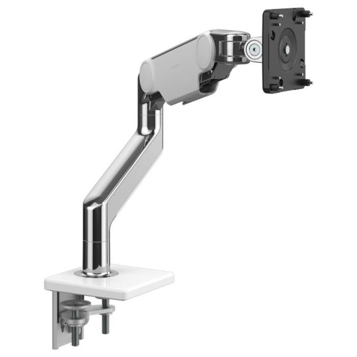 Humanscale M10 Single Monitor Arm, Angled/Dynamic Arm Link, Clamp Mount