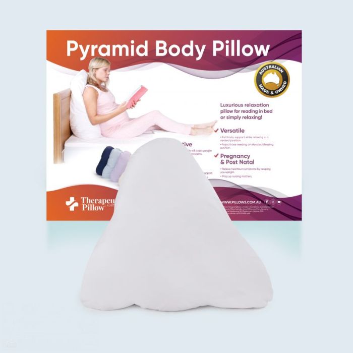 Therapeutic Pillow Pyramid Body Pillow - Best for Reading, Relaxing and Positioning
