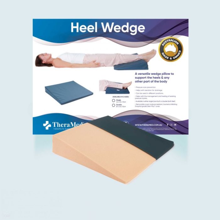 Therapeutic Pillow Single Heel Wedge - Heel Support Wedge Pillow