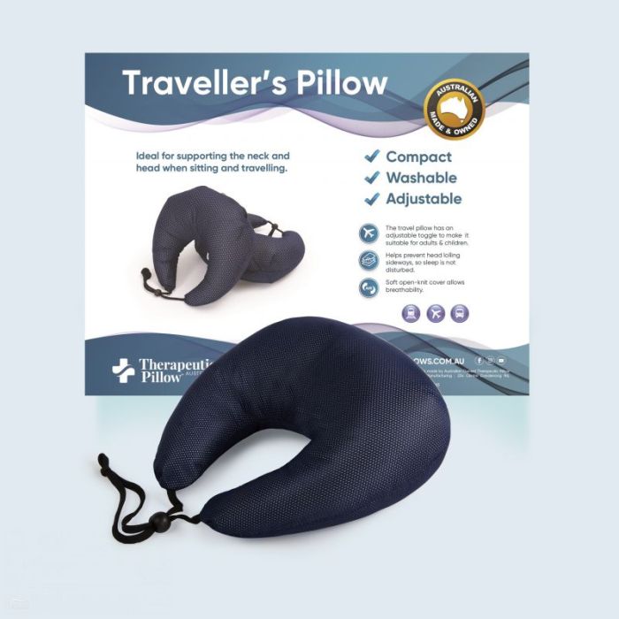 Therapeutic Pillow Traveller's Pillow - Neck Support Cushion